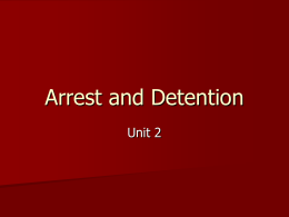 Arrest and Detention - Exploits Valley High
