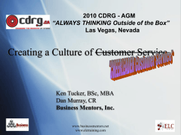 Creating a Culture of Service