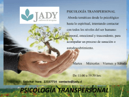 PSICOLOGÍA TRANSPERSONAL
