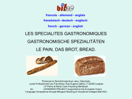 LE PAIN Das Brot - SBSZ