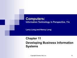 Computers: Information Technology in Perspective,