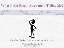 Neuro Nursing Assessment A Review of the Elements