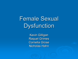 Female Sexual Dysfunction