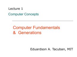 Computer Concepts & Operating Systems