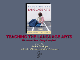 Teaching the Language Arts: Engaging Literacy