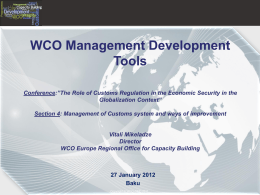 Building Customs Capacities
