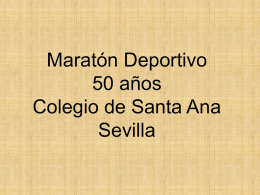 Maratón Deportivo 50 años Colegio de Santa Ana