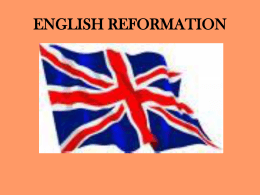 ENGLISH REFORMATION