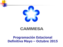 Programación Estacional