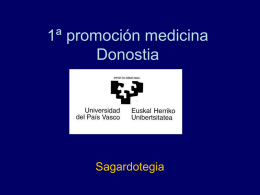 1ª promoción medicina Donostia