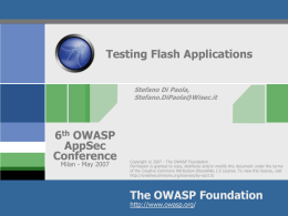 OWASP AppSec 2004 Presentation