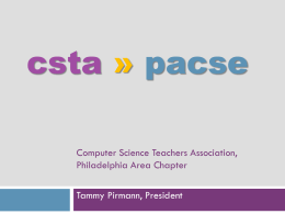 csta » pacse - University of Delaware