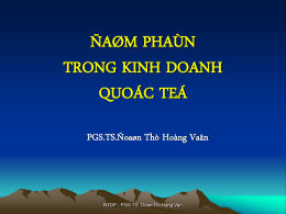Chöông IV Nhöõng Vaán Ñeà Lyù Luaän Cô Baûn Veà