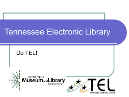 Tennessee Electronic Library