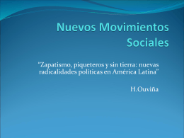 Nuevos Movimientos Sociales