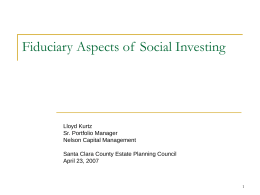 A Framework for Social Investment Practice (Rough