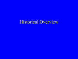 Historical Overview - SUNY