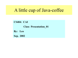 Basic of Java - Northeastern Illinois University