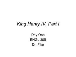 King Henry IV, Part I