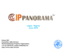 슬라이드 1 - WIPO - World Intellectual Property