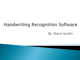 Handwriting Recognition Software