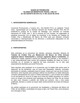 BASES DE PROMOCIÓN “ALIANZA DE