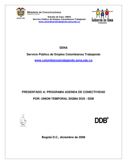 SENA Servicio Público de Empleo Colombianos Trabajando www