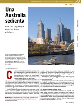 Una Australia sedienta