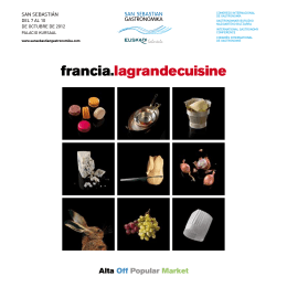 programa del congreso - San Sebastian Gastronomika