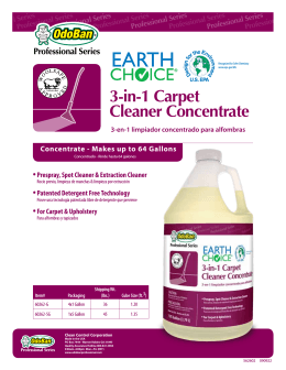 3-in-1 Carpet Cleaner Concentrate