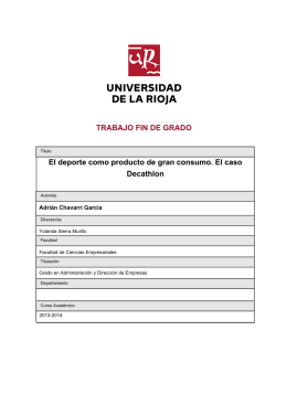 El deporte como producto de gran consumo. El caso Decathlon