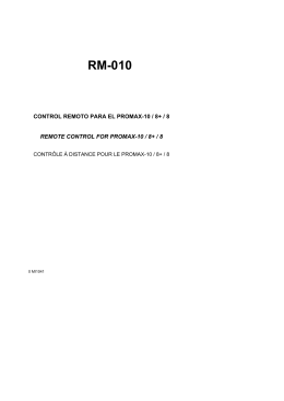 RM-010 Manual