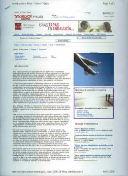 Page 1 / Introducción a Ibiza Yahoo! Viajes Yahool Mi Yahoo