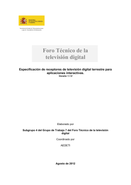 Receptores TDT aplicaciones interactivas
