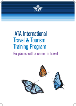 IATA International Travel & Tourism Training Program