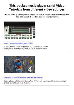 #Z pocket music player serial PDF video books