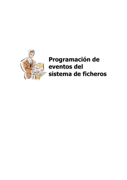 Programación de eventos del sistema de ficheros