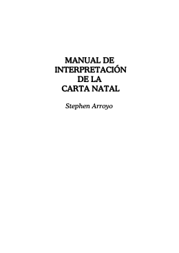 MANUAL DE INTERPRETACIÓN DE LA CARTA NATAL