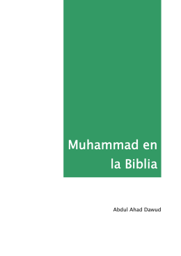 Muhammad en la Biblia - fundación alulbeyt españa