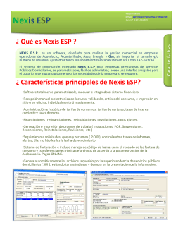 Brochure Nexis ESP - Neosoftwareingenieria.com