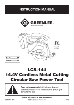 LCS-144 14.4V Cordless Metal Cutting Circular Saw Power Tool