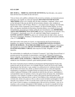 0121-43-2009 REF. 89-09-1c. - TRIBUNAL SEXTO DE SENTENCIA