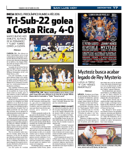 Tri-Sub-22 golea a Costa Rica, 4-0