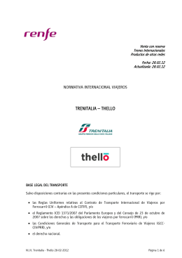 N.I.V. Trenitalia - Thello 28-02-12
