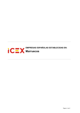 Marruecos - Becas ICEX