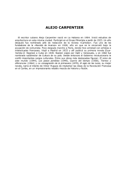 El siglo de la luces, Alejo Carpentier