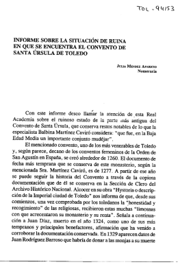 SANTA URSULA DE TOLEDO