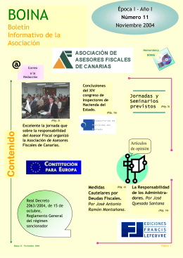 Noviembre - Asociación de Asesores Fiscales de Canarias