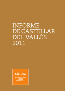 INFORME DE CASTELLAR DEL VALLÈS 2011