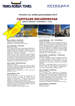 3 - Capitales Escandinavas -TransNordic